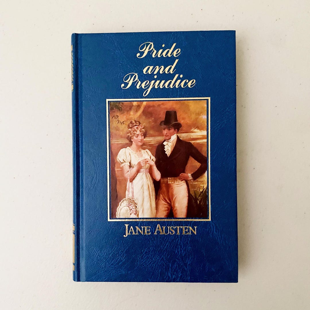 Vintage Pride and Prejudice by Jane Austen Hardback Book - Etsy