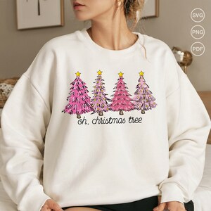 Pink Christmas Tree PNG, Christmas Shirt png, Merry Christmas png, Christmas png, Retro Png, Christmas sublimation, Digital Download