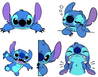 Pacote Stitch Svg, Ponto de Aniversário, Desenhos Vetoriais Stitch Svg, Stitch svg, Stitch png, Cricut, arquivos de corte, Download Instantâneo
