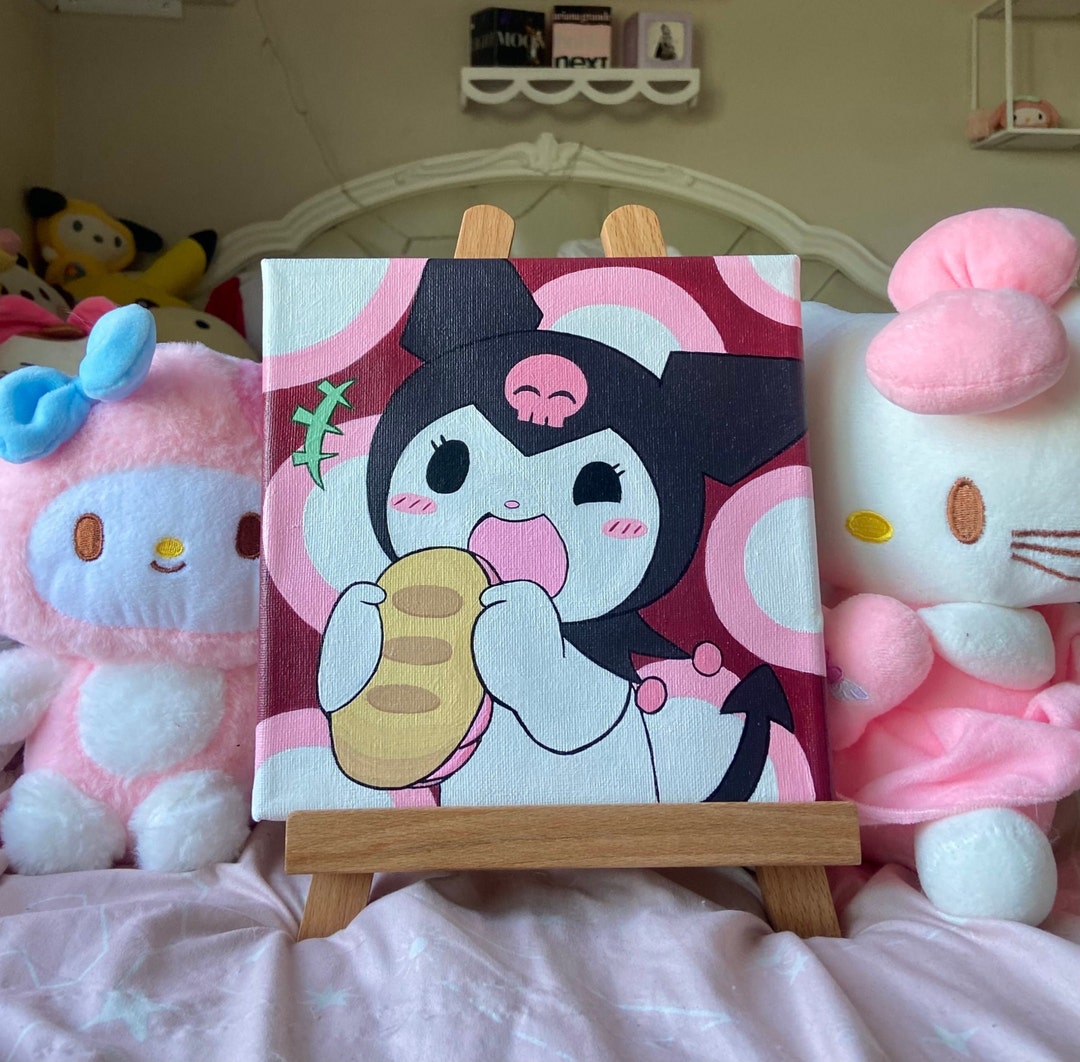 Kuromi Eating Painting - Etsy