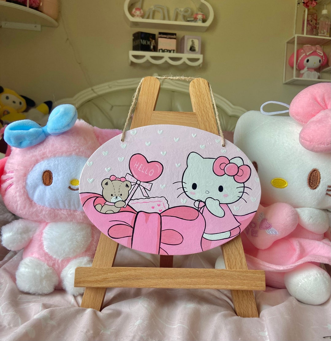 Pink Hello Kitty Wall Decor - Etsy