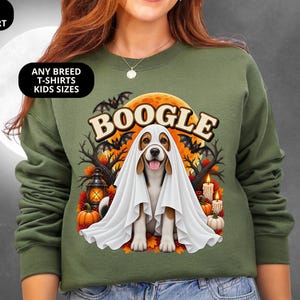 Beagle Halloween Shirt Boogle T-shirt Sweatshirt or Women’s Tee for Kids and Adults
