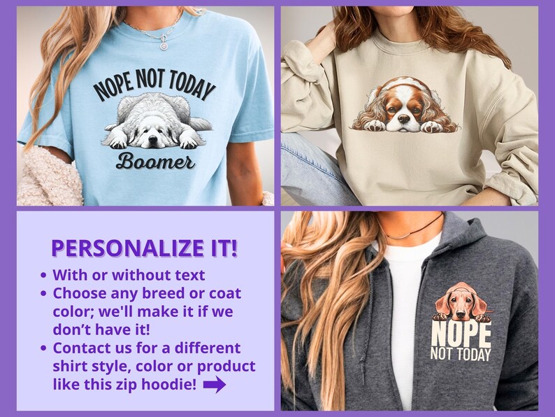 West Highland White Terrier Shirt Nope Not Today Premium Comfort Colors T-shirt Gift for Westie Lover Lazy Dog Tee Gift for Dog Mom image 2