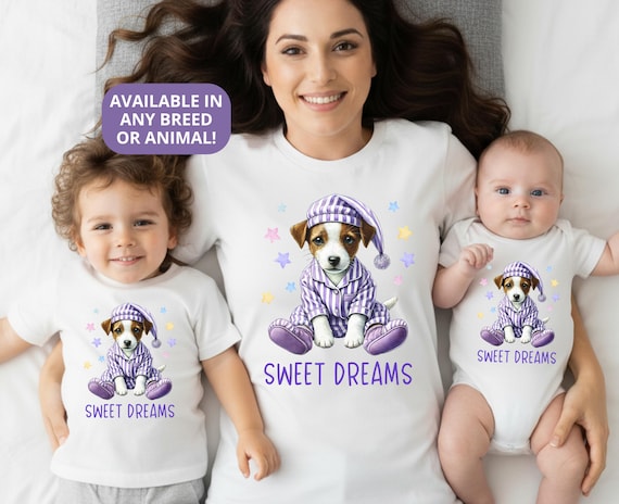 Jack Russell Terrier Shirts Matching Pajama Tops Baby Bodysuits