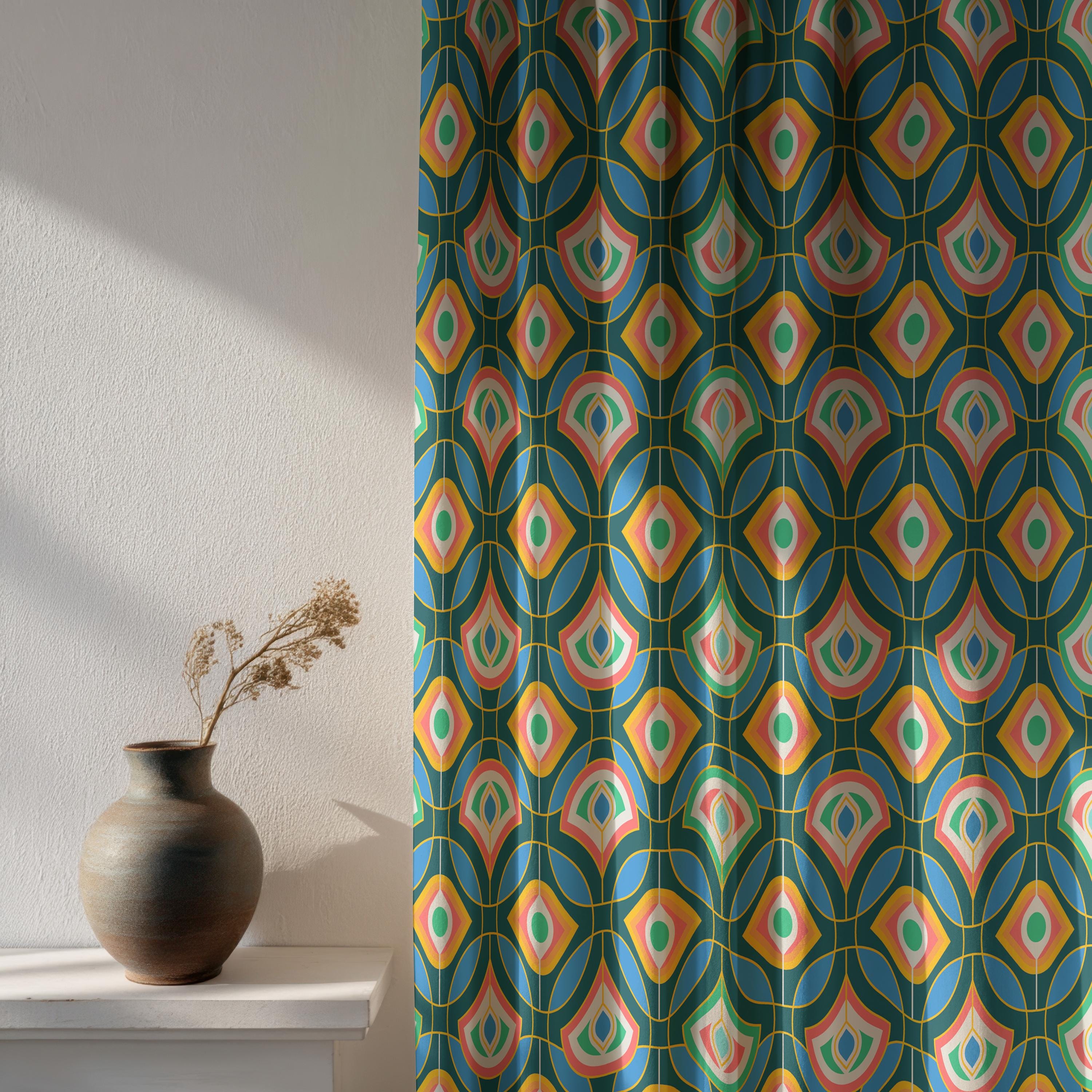 Mustard pink curtain - Etsy Österreich, image size:3000x3000