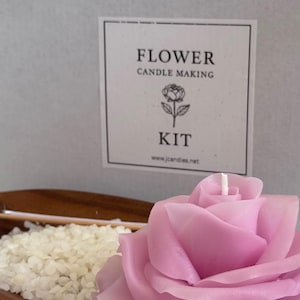 Flower Candle Making Kit | Candle Making Kit | Beeswax Candle | Flower Candle | Unique Gift | Mother’s Day Gift | DIY Candle Kit | Gift Box