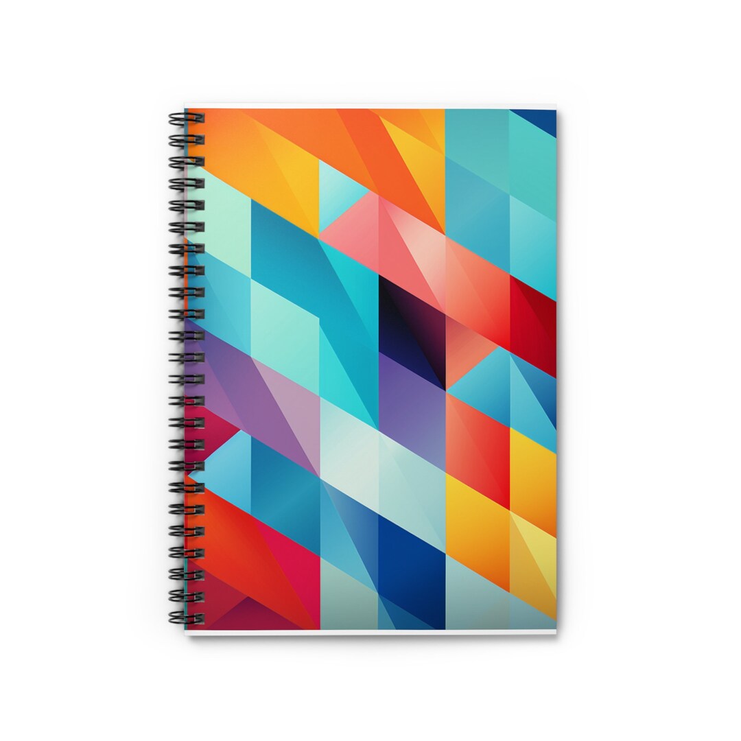 Spiral Notebook - Ruled Line - Color Pattern 1 - Etsy
