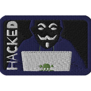 HACKED _ ANONYMOUS || Embroidered patch (iron on/sew on)