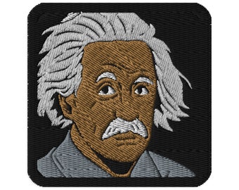 ALBERT _ EINSTEIN || Embroidered patch (iron on/sew on)