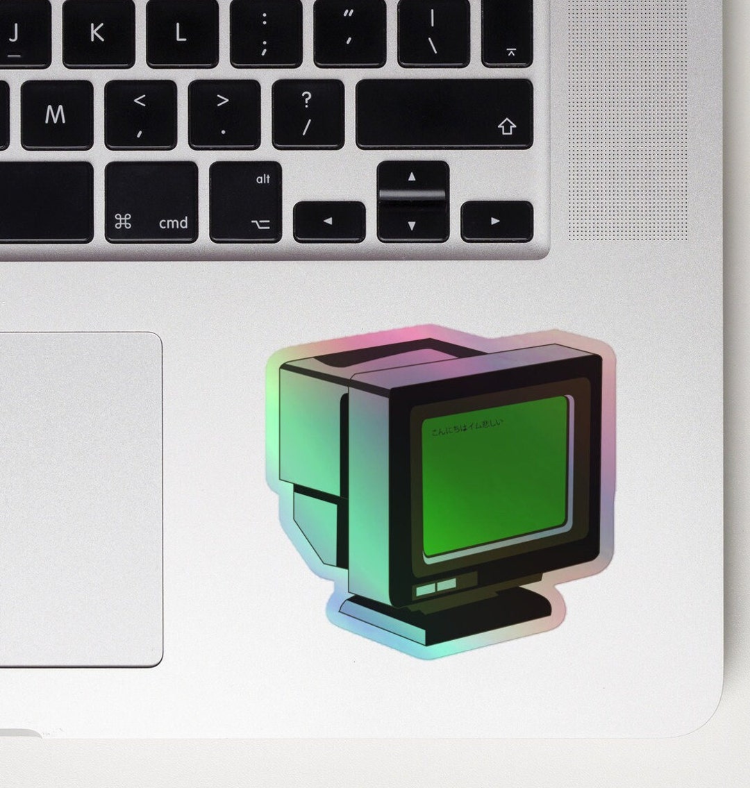 RETRO _ COMPUTER || Holographic Sticker - Etsy