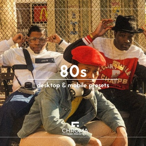 10 Vintage 80s Retro Lightroom Presets | Desktop And Mobile | Retro Presets | Vintage Presets | Analog Presets | VSCO Presets