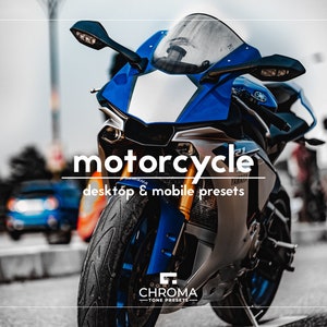 10 Motorcycle Lightroom Presets | Desktop And Mobile | Supermoto Presets | Motocross Presets | Automotive Presets