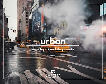 10 Urban City Presets | Desktop And Mobile | Cityscape Presets | Town Presets | Skyscrapers Presets