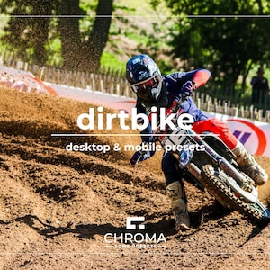 10 Dynamic Dirt Bike Lightroom Presets | Desktop & Mobile | Motocross Presets | Action Sports Photography