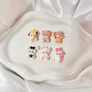 Wholesale 15pcs Mikko Decoden Supplies, Cute  Resin Charms, Flatback Decoden charms, Hair Accessorie charms