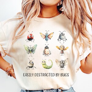 Easily Distracted by Bugs shirt, Entomology Shirt, Bug Lover Shirt, Entomology Gift, Entomologist Shirt Insect Shirt Insect Lover Gift