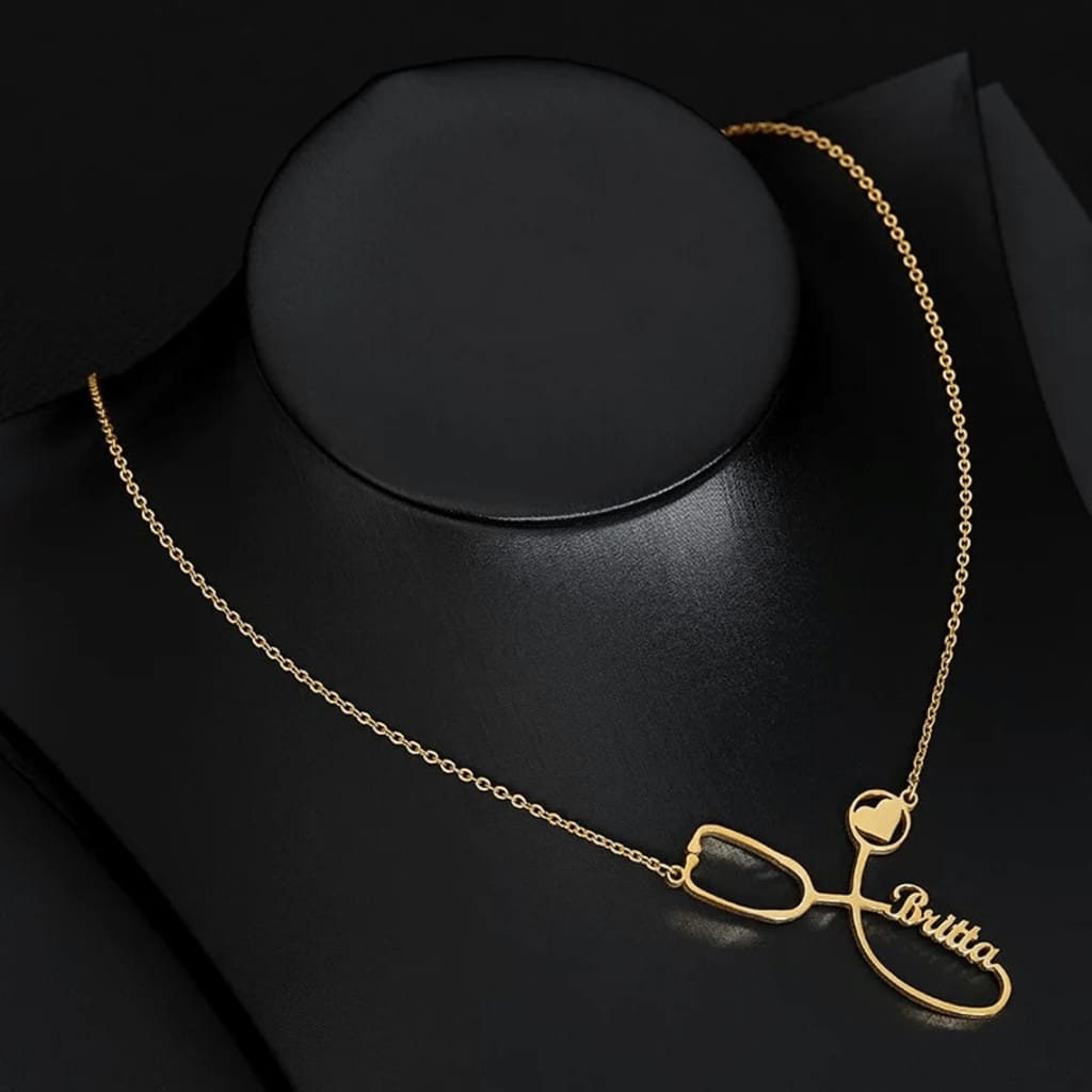 Buy Custom Name Stethoscope Necklace: Personalized Doctor/nurse