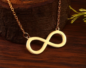 Collier infini, collier de tous les jours, symbole de l'infini, cadeau de confirmation, collier délicat, colliers à breloques, symbole infini