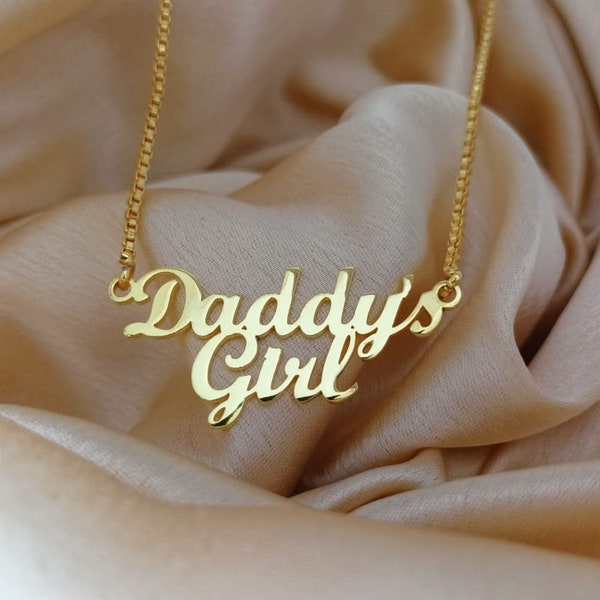Daddys girl necklace, gift for daughter, daughter jewelry gifts, daughter necklace, daughter inspired gift, gift from dad, child's necklace