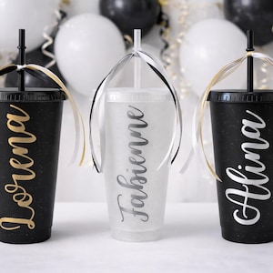 Taza para despedida de soltera, fiesta de chicas, accesorios para salir de fiesta, vaso reutilizable | Sin BPA | 710 ml - acabado a mano imagen 3
