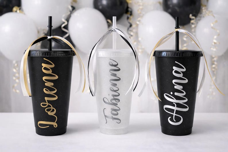 Taza para despedida de soltera, fiesta de chicas, accesorios para salir de fiesta, vaso reutilizable | Sin BPA | 710 ml - acabado a mano imagen 3