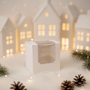 Weihnachtskugeln personalisiert mit Name + Motiv - Ø 8 cm– personalisierte Christbaumanhänger aus Glas mit Wunschname und Geschenkkarton 画像 7