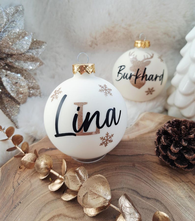Christbaumschmuck mit Initialien