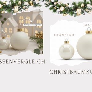 Weihnachtskugeln personalisiert für Kinder – Christbaumanhänger aus Glas mit Rentier und Name - Ø 8 cm mit Geschenkkarton bild 9