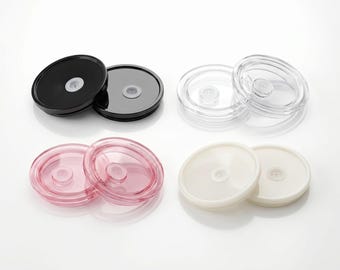 Couvercle de rechange pour verre · Couvercle avec trou pour paille · Convient aux verres de 473 ml · Noir, rose, transparent, blanc · Accessoire pour gobelet