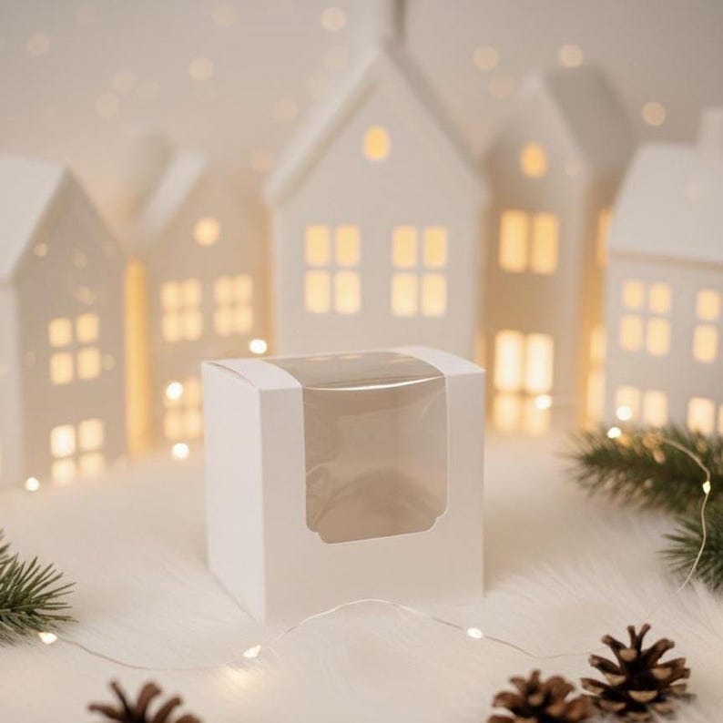 Personalized Christmas baubles with name – personalized glass Christmas tree ornament with gift box | Ø 6 or 8 cm - Christmas tree bauble image 14