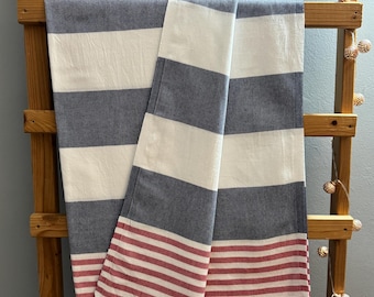 Hammam towel, sauna towel, peshtemal bath towel, 100% cotton, beach towel, throw, striped, 180 cm x 95 cm, gift