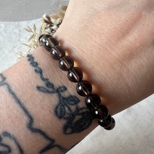 smoky quartz bracelet 8 mm