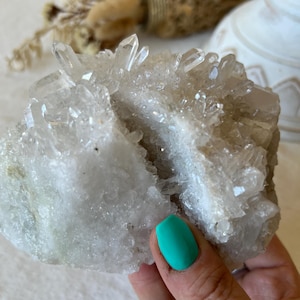 Rock crystal cluster small points