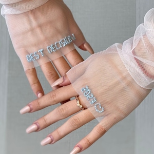 Fully Customizable Full Fingerless Bridal Gloves. Sleeves For Wedding. Custom Bridal Sleeves. Bicep Wedding Sleeves Detachable. image 4
