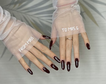 Embroidered Tulle Wedding Sleeves, Detachable Bridal Gloves