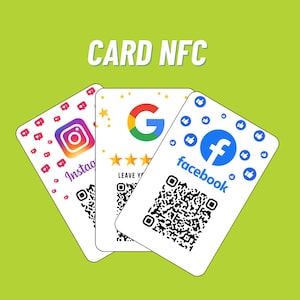 NFC card for SOCIAL and REVIEWS