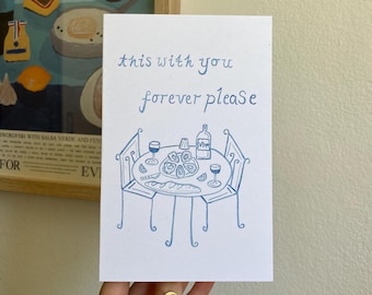 Grußkarte “This With You Forever Please”