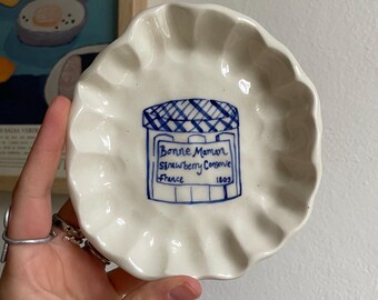 Bonne Maman Marmeladenschale | Handgefertigte Keramik | Geschirr