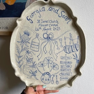 Custom Made Wedding Plate