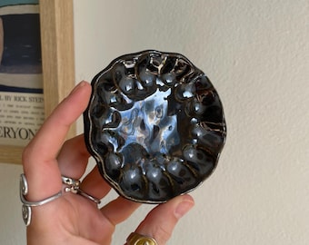 Chrom Schmuckschale | Handgemachte Keramik