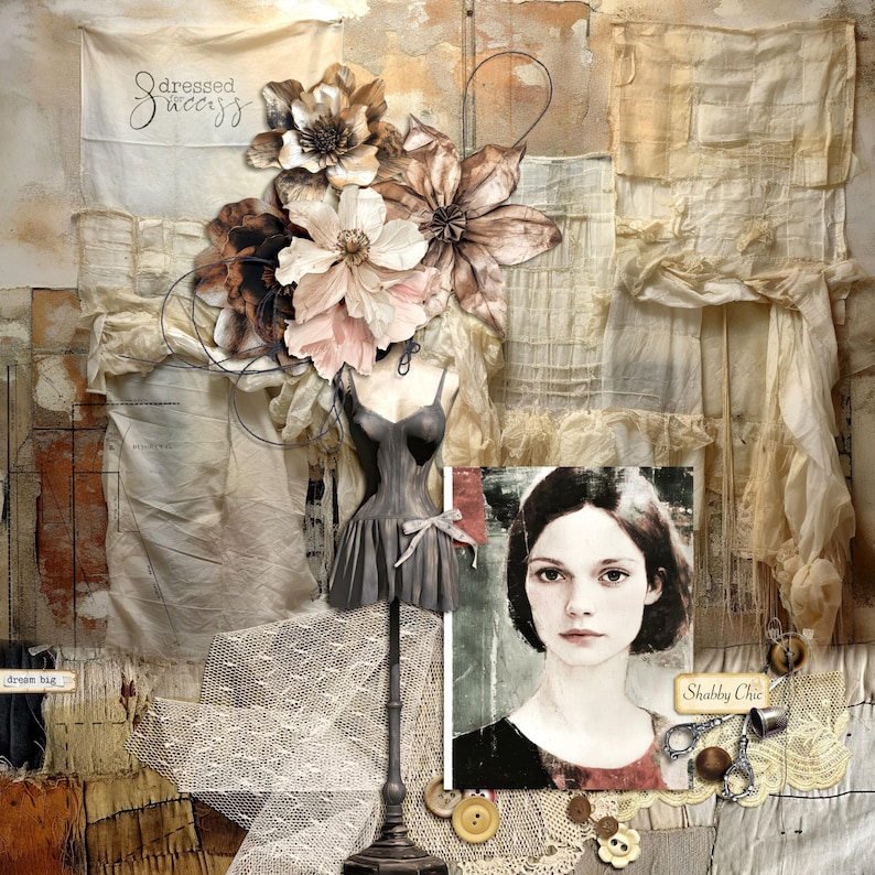 Painted Serenity: Painted Ladies Collage, Renaissance Art, Grunge ...