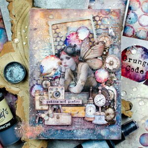 Quintessential 5: Spring Steampunk Digital Art, Vintage Pastel Designs ...