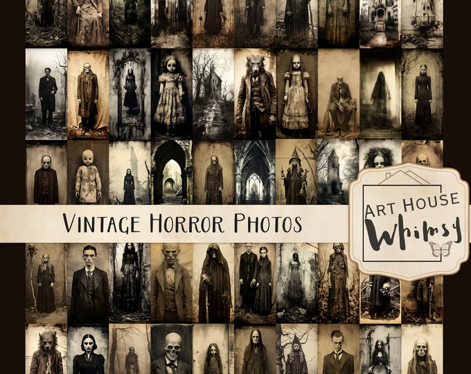 Weird Creepy Photo Printable Halloween Costume Horror Wall Art Print ...