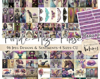Purple Haze Phase 2:  Surreal Art, Whimsical Characters, Sentiments (Digital Download)