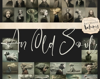 An  Old Soul: Dreamy Ethereal Portraits, 32 Jpeg Designs, (CU. Digital Art)