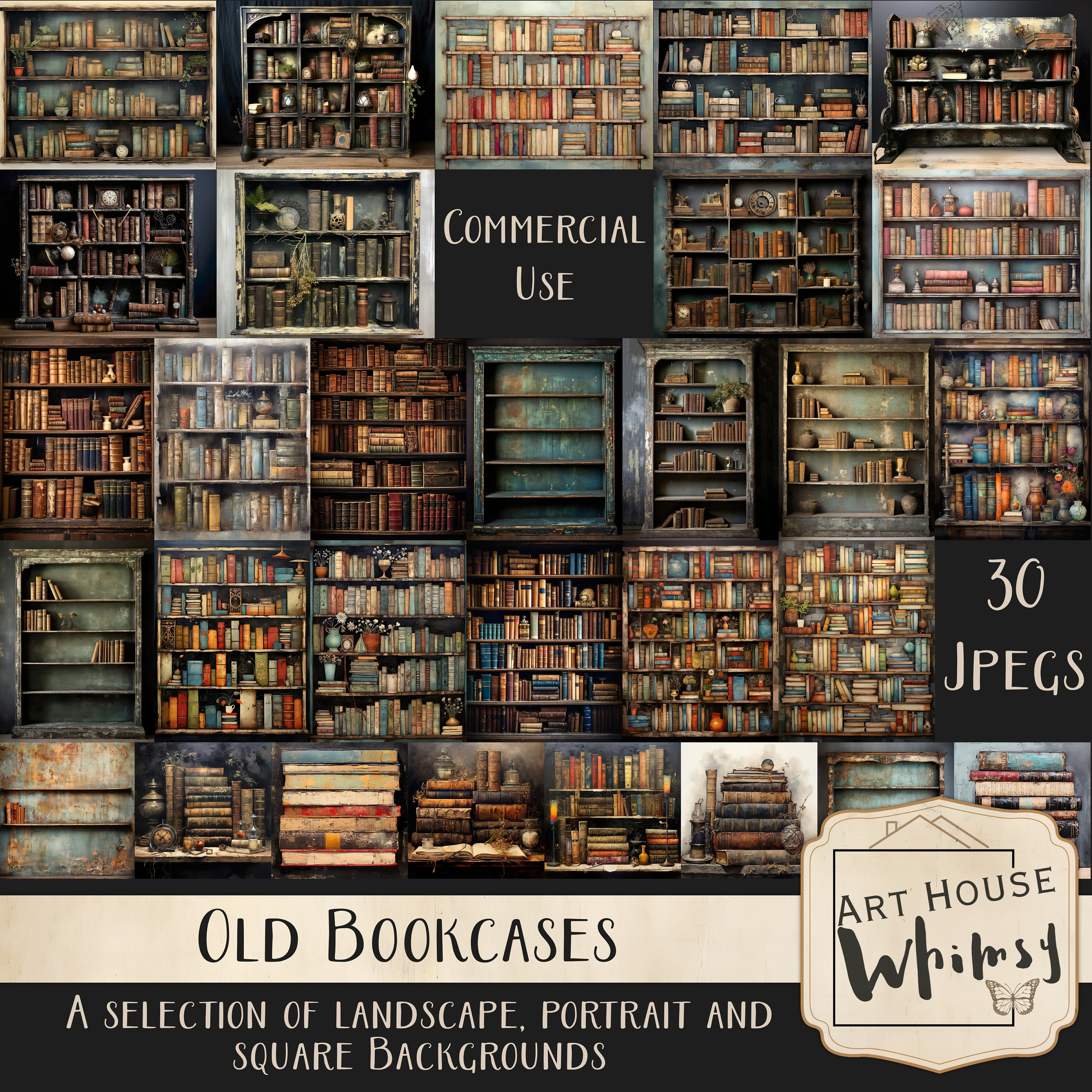 Antique Bookcase - Etsy