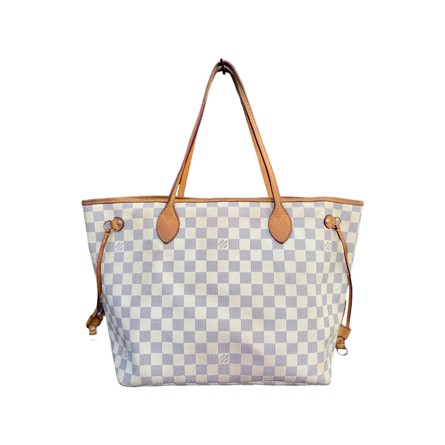 Louis Vuitton, Bags, Louis Vuitton Azure Damier Saleya Pm Tote Bag Euc