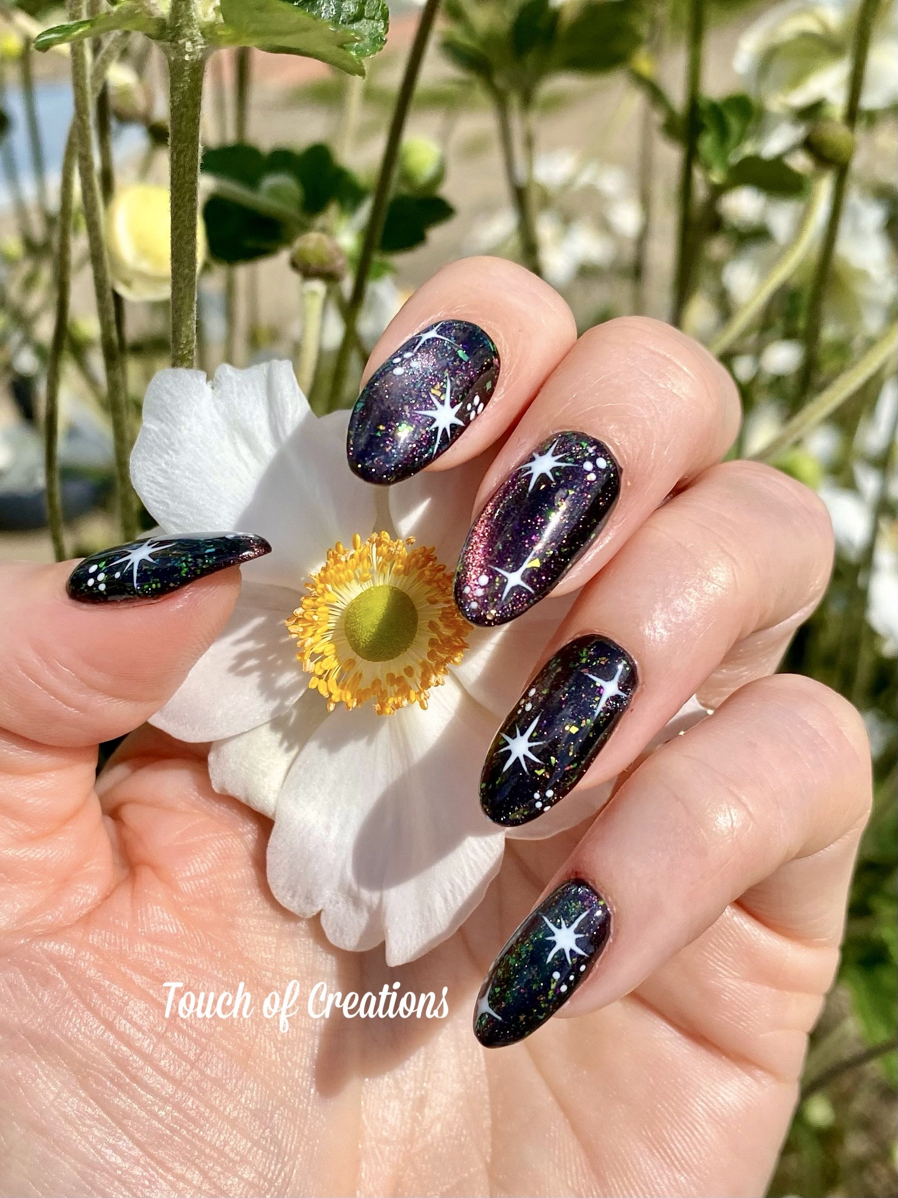 Gel X Nail Designs Galaxy Paint 2025