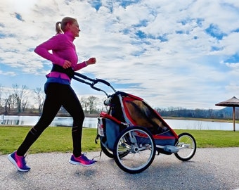 Stroll Smart Sport Adapter for hands-free jogging with strollers and buggies, perfect gift for parents on birth