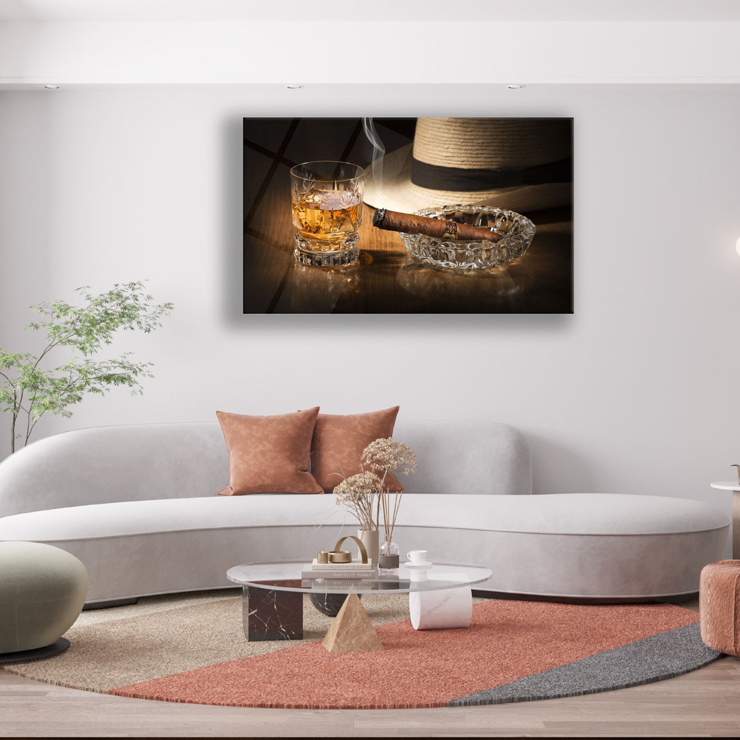 Abstract Printed Temper Glass Wall Art, Home Decorations, Wall Glass